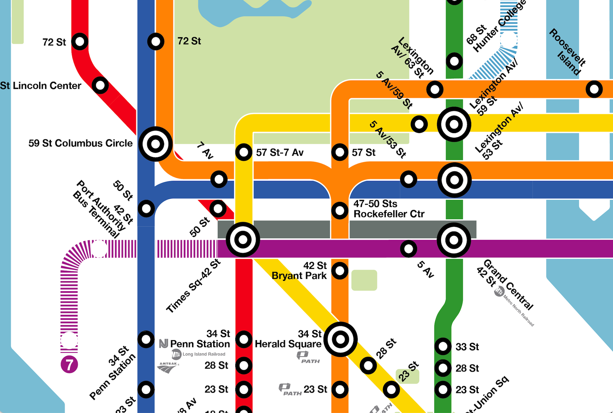 DC-style NYC Subway Map Poster