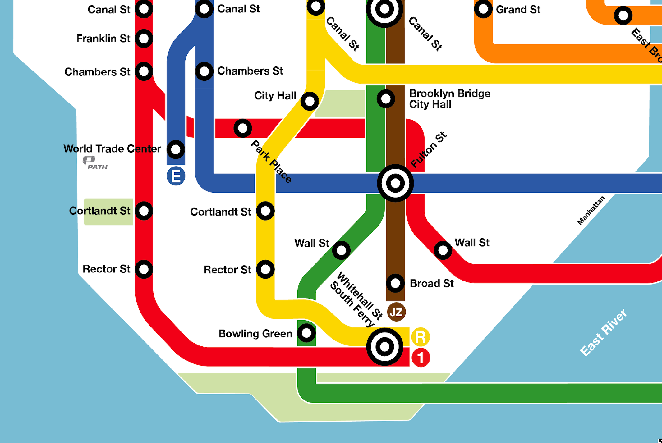 DC-style NYC Subway Map Poster