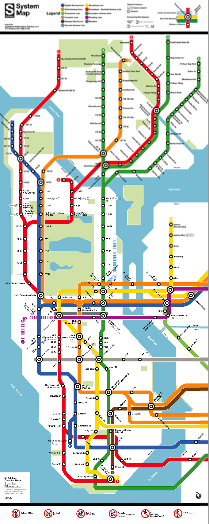 DC-style NYC Subway Map Poster