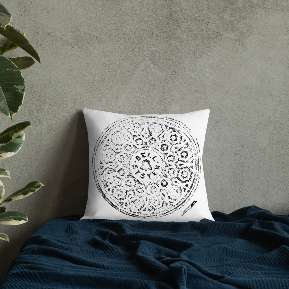 Bell System Manhole Impression Premium Pillow