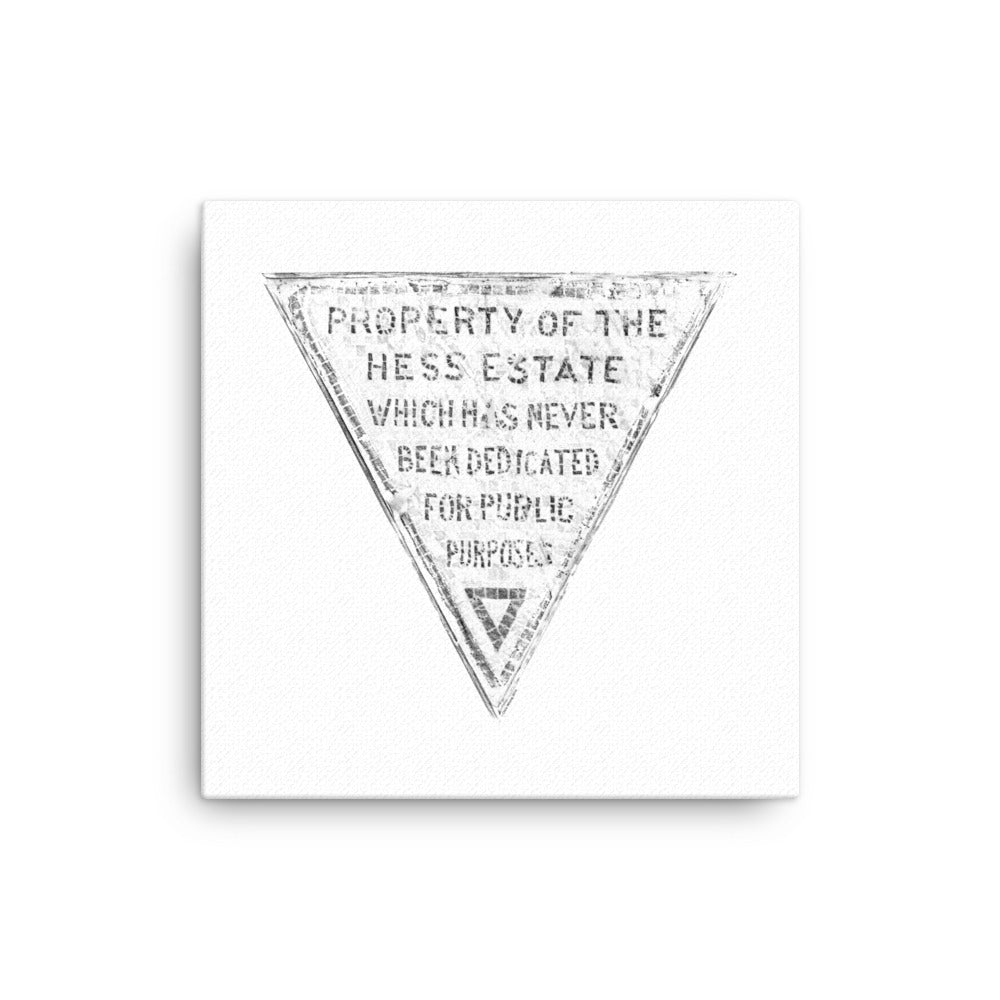 Hess Triangle Canvas Print