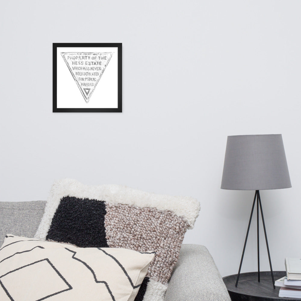 Hess Triangle Framed Poster