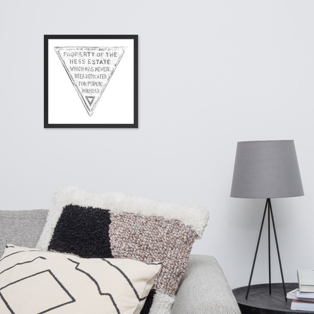 Hess Triangle Framed Poster