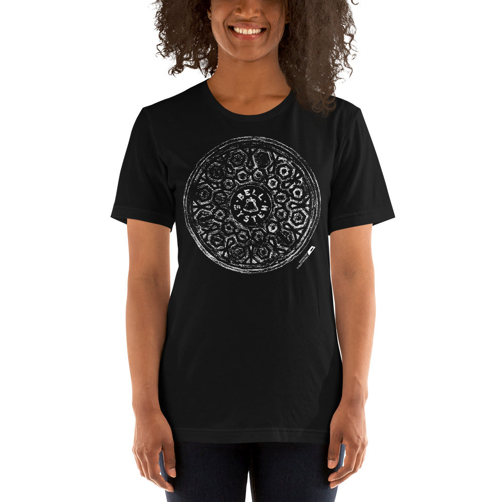 Bell System Manhole Impression Lightweight Unisex Tee