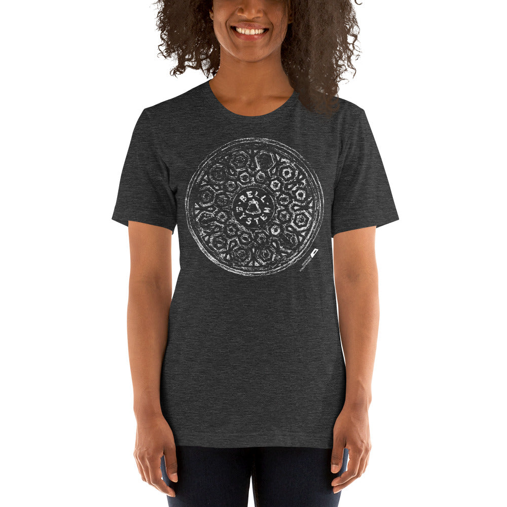 Bell System Manhole Impression Lightweight Unisex Tee