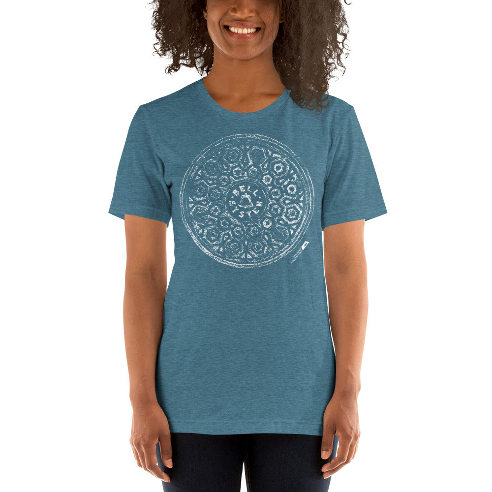 Bell System Manhole Impression Lightweight Unisex Tee