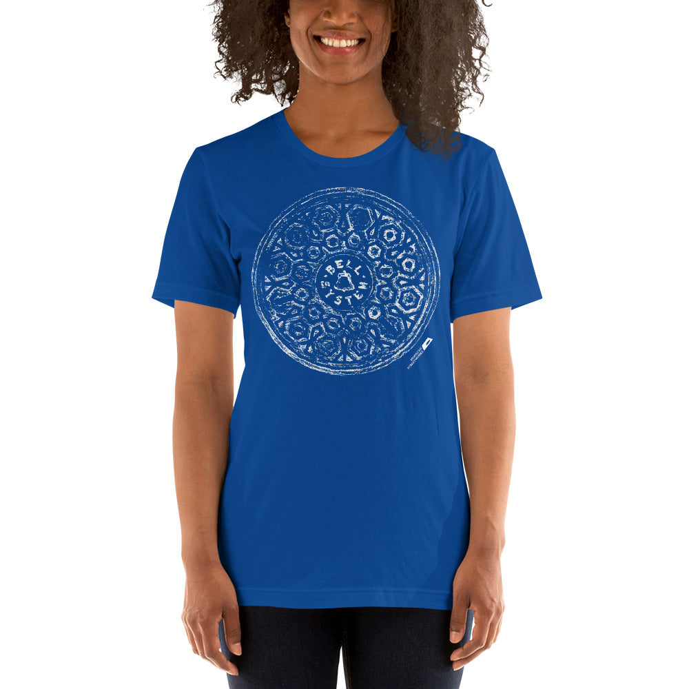 Bell System Manhole Impression Lightweight Unisex Tee