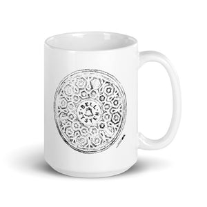 Bell System Manhole Impression White glossy mug